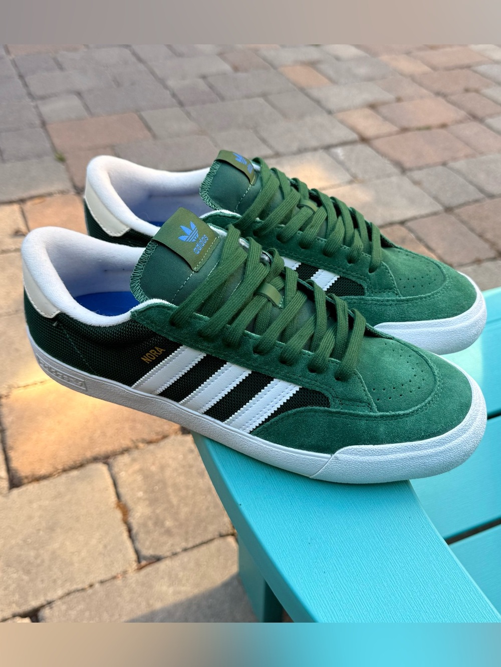 Women's Adidas Nora Vasconcellos Pro Skateboard Shoes - Dark Green - US Size 10